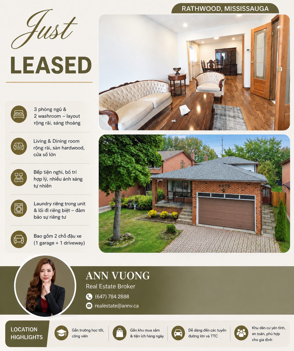 Just Leased — 4170 Sunset Valley Crt, Rathwood, Mississauga