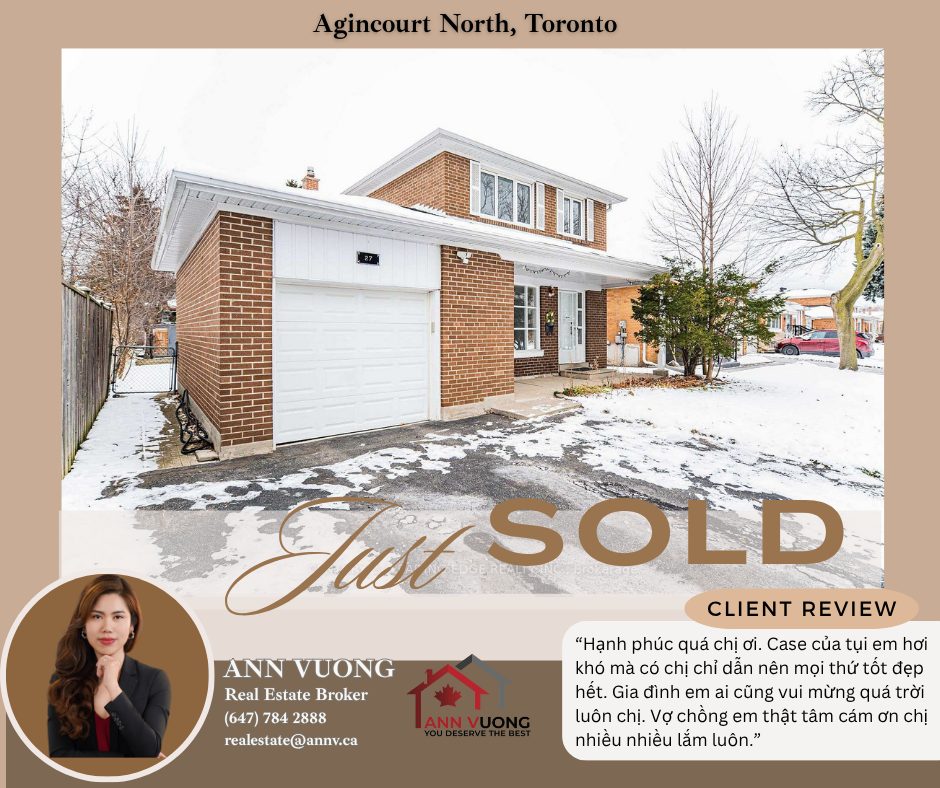 Just Sold — 27 Hookwood Dr, Agincourt North, Toronto